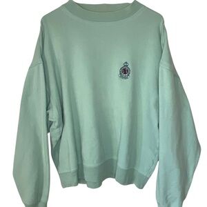 Vintage BOSS Hugo Boss Twenty Green Emblem Lightweight Boxy Sweatshirt M